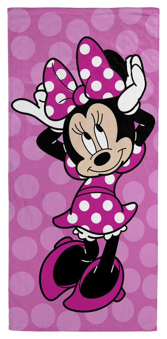 Jay Franco Disney Minnie Mouse Cheery 71cm x 147cm Beach Towel