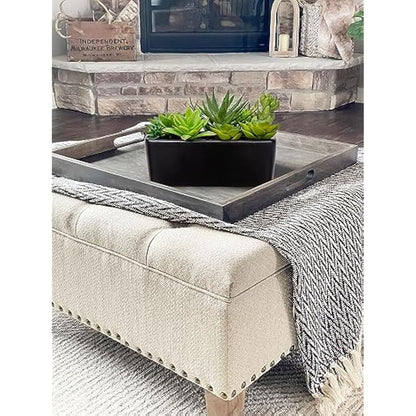 Briful Artificial Succulent Plants Faux Succulents in Black Ceramic Pot, Fake Plants Artificial Succulents Potting Mix Artificial Plants in Pot for Office Home Bathroom Shelf Decor