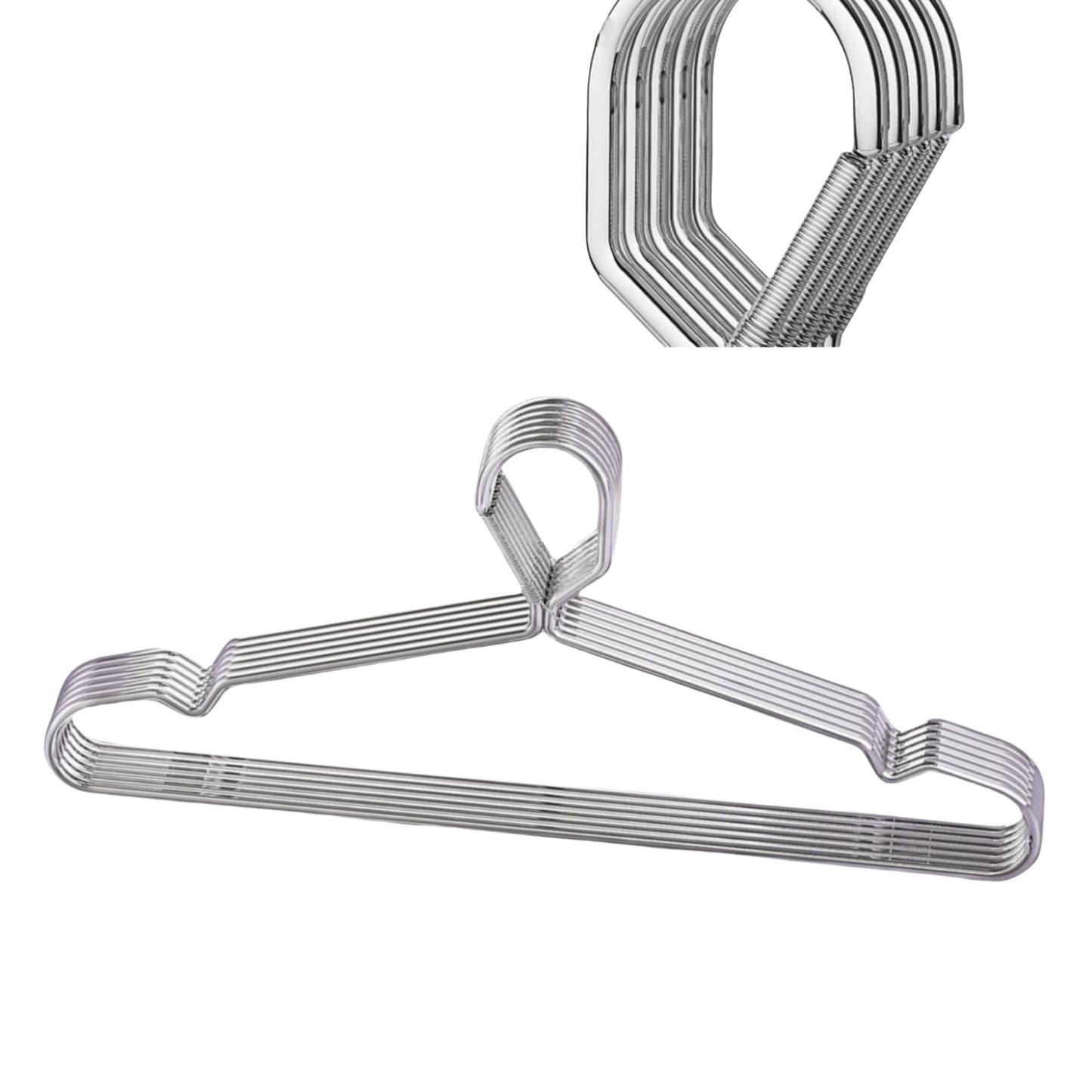 Trrcylp 4mm Lockable Coat Hangers Heavy Duty Windproof Clothes Hangers