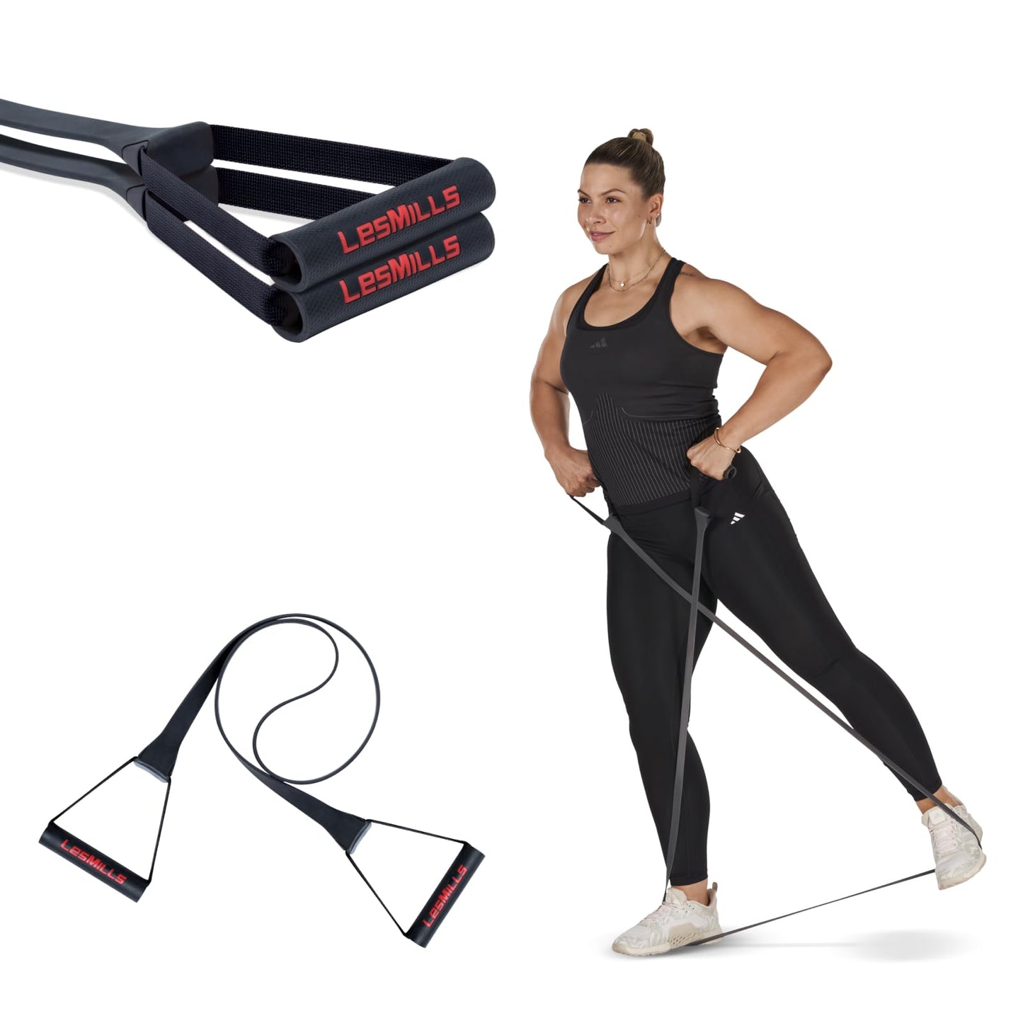 Les Mills? SMARTBAND Extreme? Workouts Bands for Women and Men, Resistance Bands for Working Out, Stretch Bands for Exercise at Home Workout Equipment