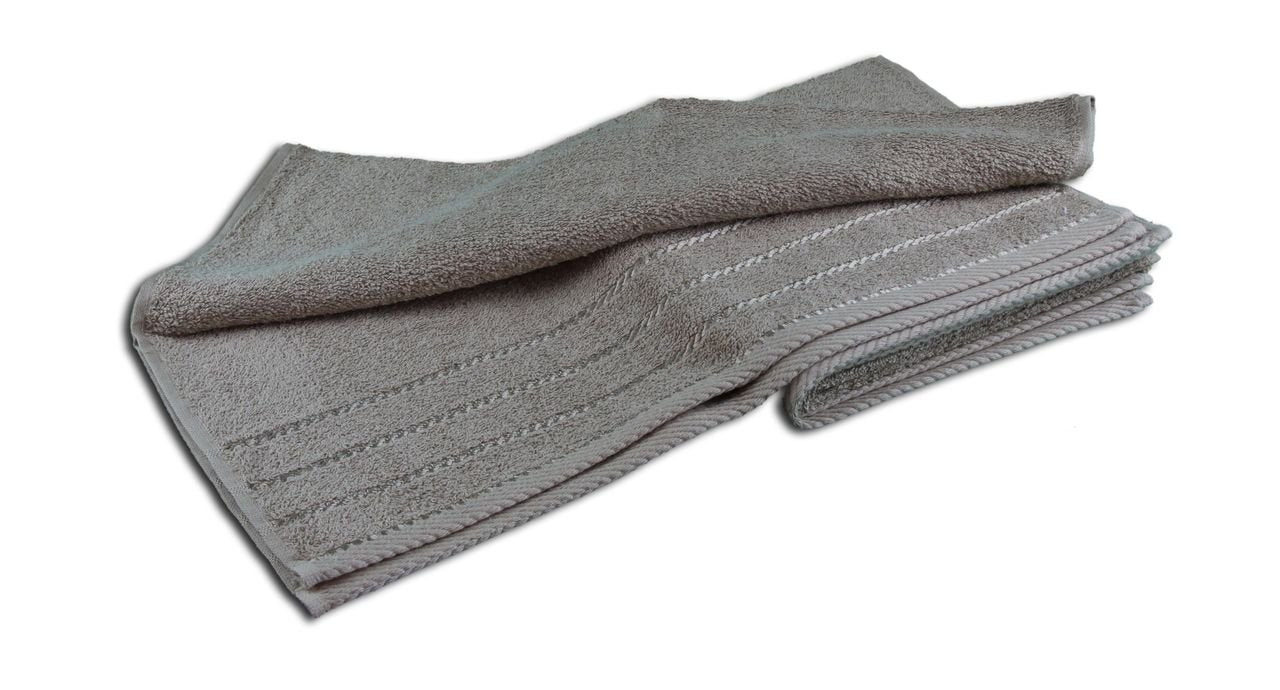 Gözze - Set of 4 Hand Towels, Berlin, 100% Cotton, 50 x 100 cm - Taupe