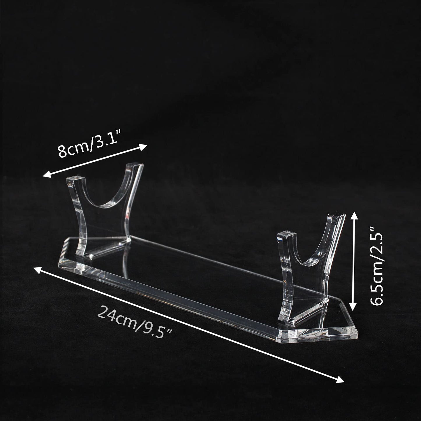 WANLIAN Lightsaber Stand Acrylic Desktop Display Stand for Lightsaber Hilt Decorative Sword (Transparent)