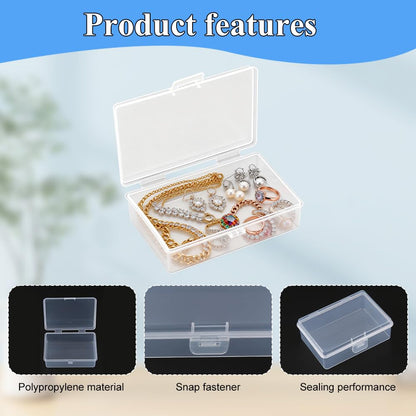 XINGSUI 16 Pcs Plastic Storage Box with Lid, Storage Boxes, for home,office