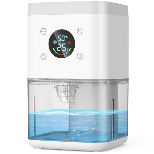 Dehumidifiers for home, 1800ml Dehumidifier for Drying Clothes, Quiet Dehumidifiers with timing, filter screenand intelligent dehumidification, Air