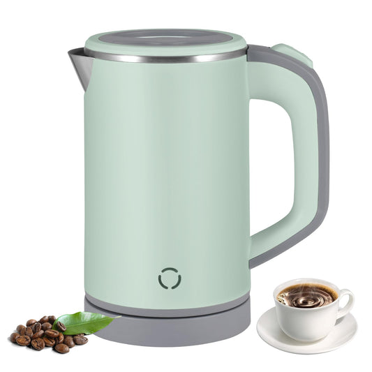 Jalann Travel Kettle, Low Wattage Kettle, 800ml Electric Travel Kettles Small, Fast Boiling, Portable Mini Cordless Camping Kettles Stainless Steel