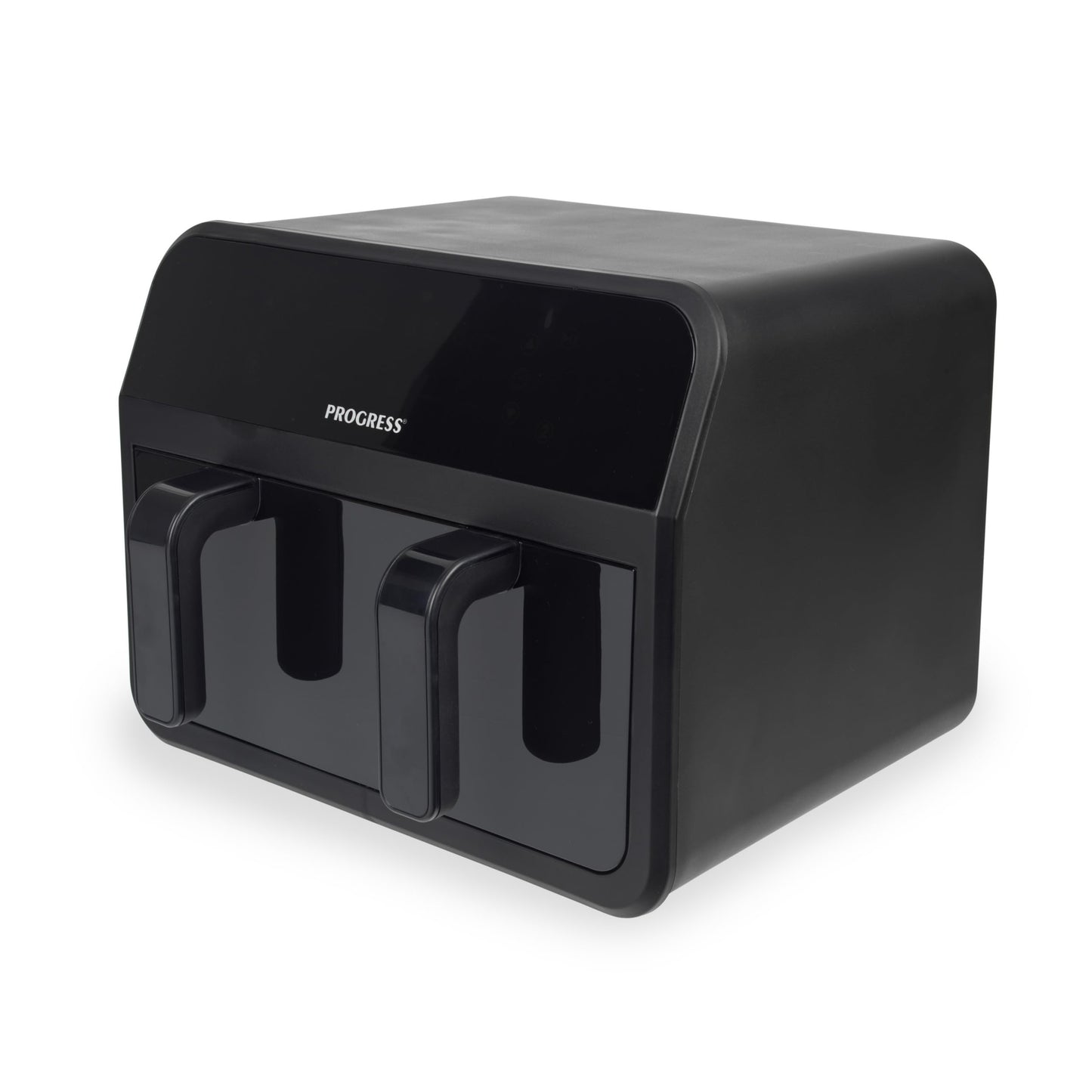 Progress Dual View Air Fryer ? 7 Litre, Non-Stick Cooking Basket, Removable Divider, Family Size Capacity, Viewing Window, Digital LED Touch Display,