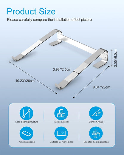OneCut Laptop Stand, Ergonomic Laptops Riser for Desk - Computer Stands for All 10-18 inch HP, Dell, Lenovo, Microsoft, Macbook