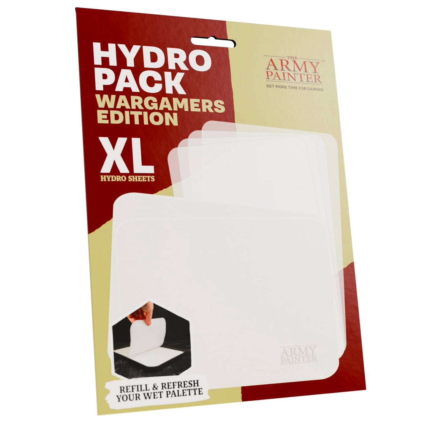 The Army Painter, Hydro Pack, Wet Palette Wargamers Edition XL Refill, 50 Hydro Sheets and 2 Hydro Foams, For miniature and model painting