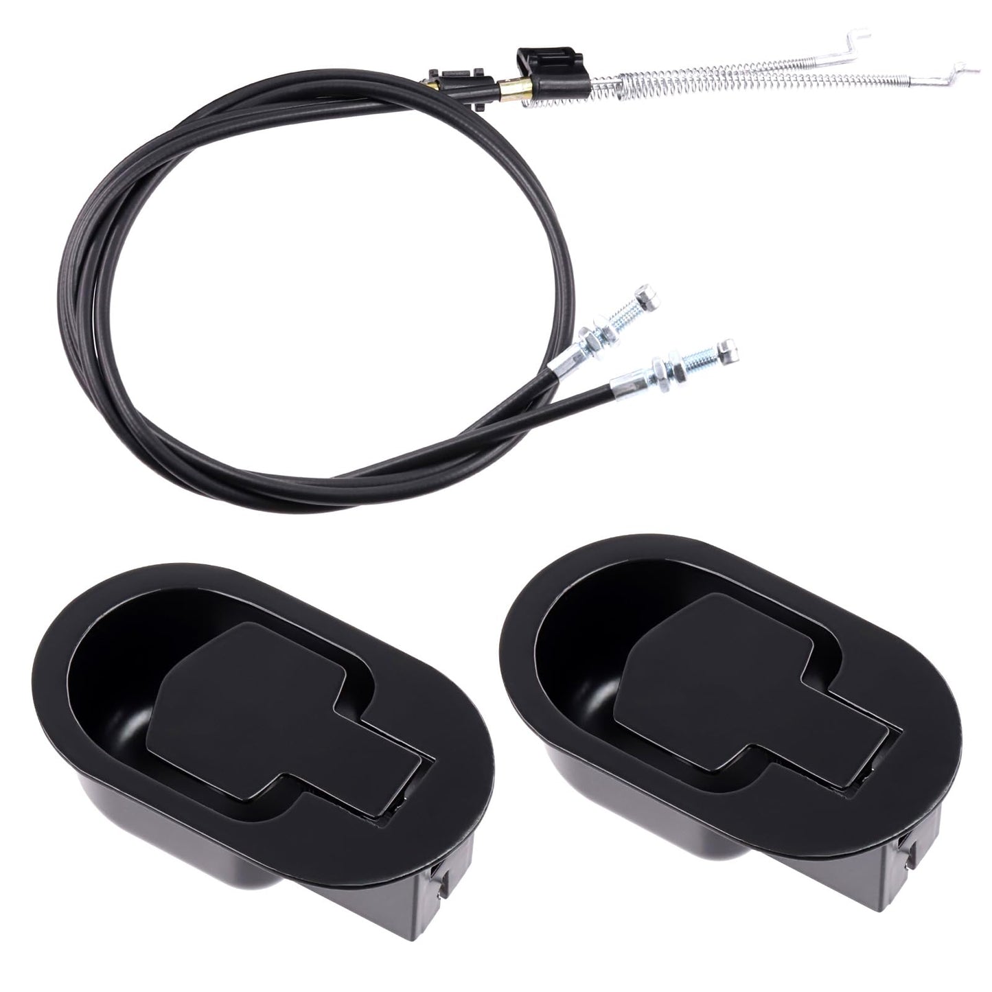 Rustark 2 Sets Metal Recliner Replacement Parts with Cable, Universal Recliner Release Pulls Handle Replacement with Pulls Cable for Most Couch Style