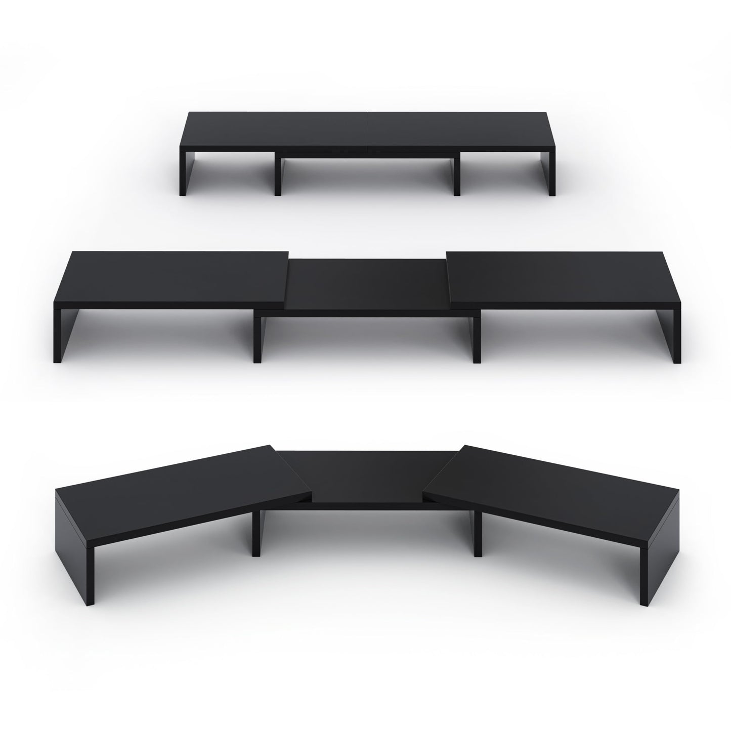 ComfortCove Dual Monitor Stand Riser, Monitor Stand, Black