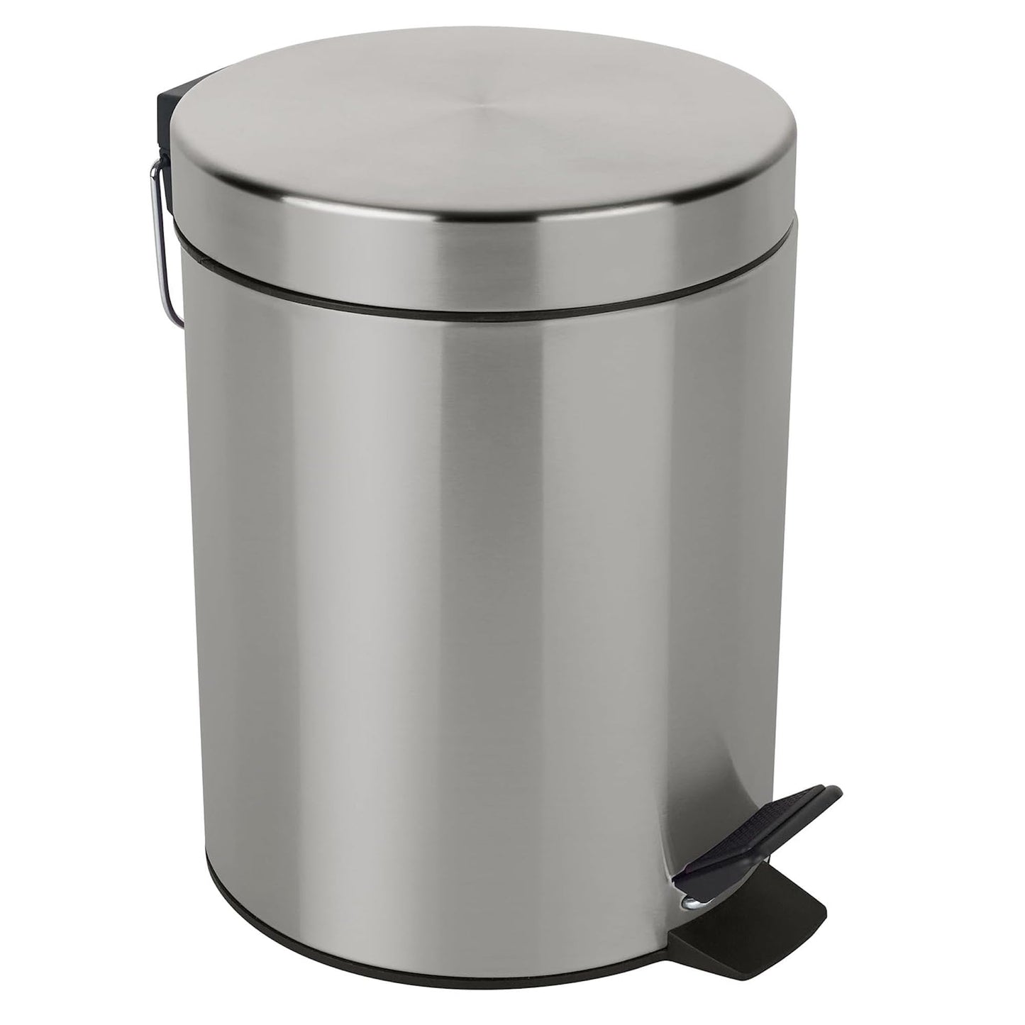 Spirella Sydney 5 Litre Stainless Steel Brushed Bin, Silver