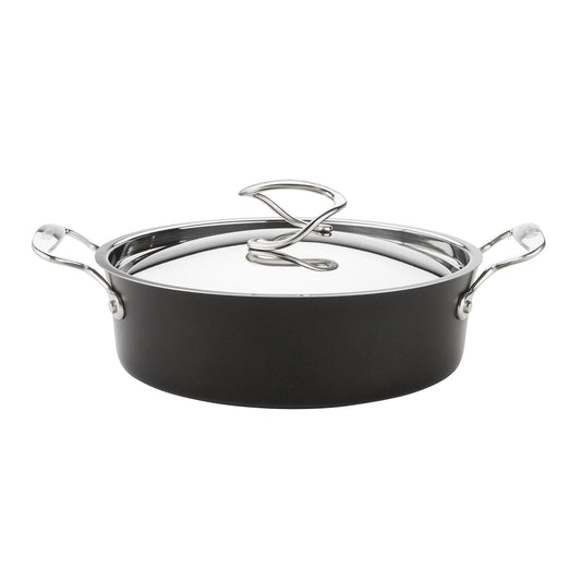 Circulon Style Hard Anodised Sauteuse, 27cm/3.8L, Black
