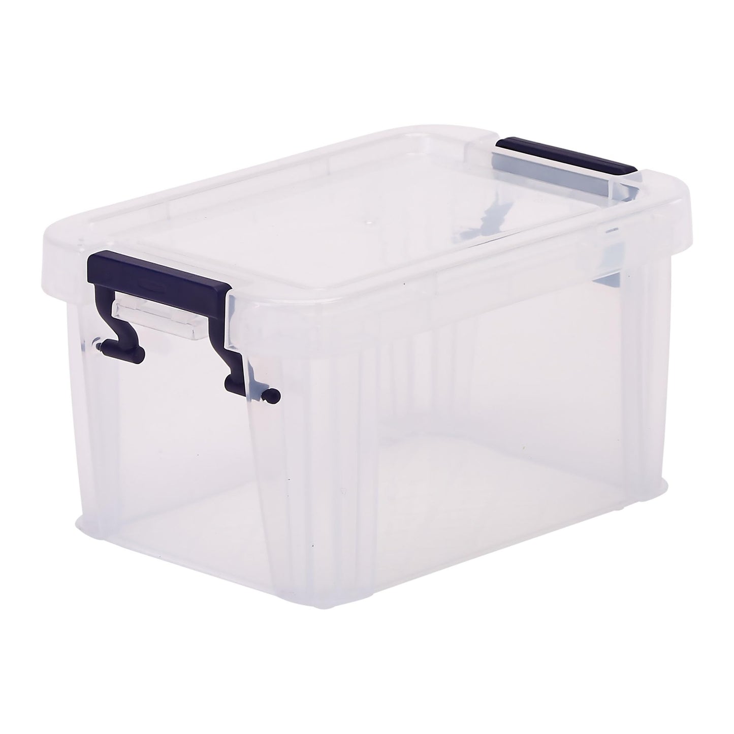 Bankers Box Storage Box 0.5L (10 Pack) - BPA-Free, Stackable Plastic Organizer with Clip-Lock Lid