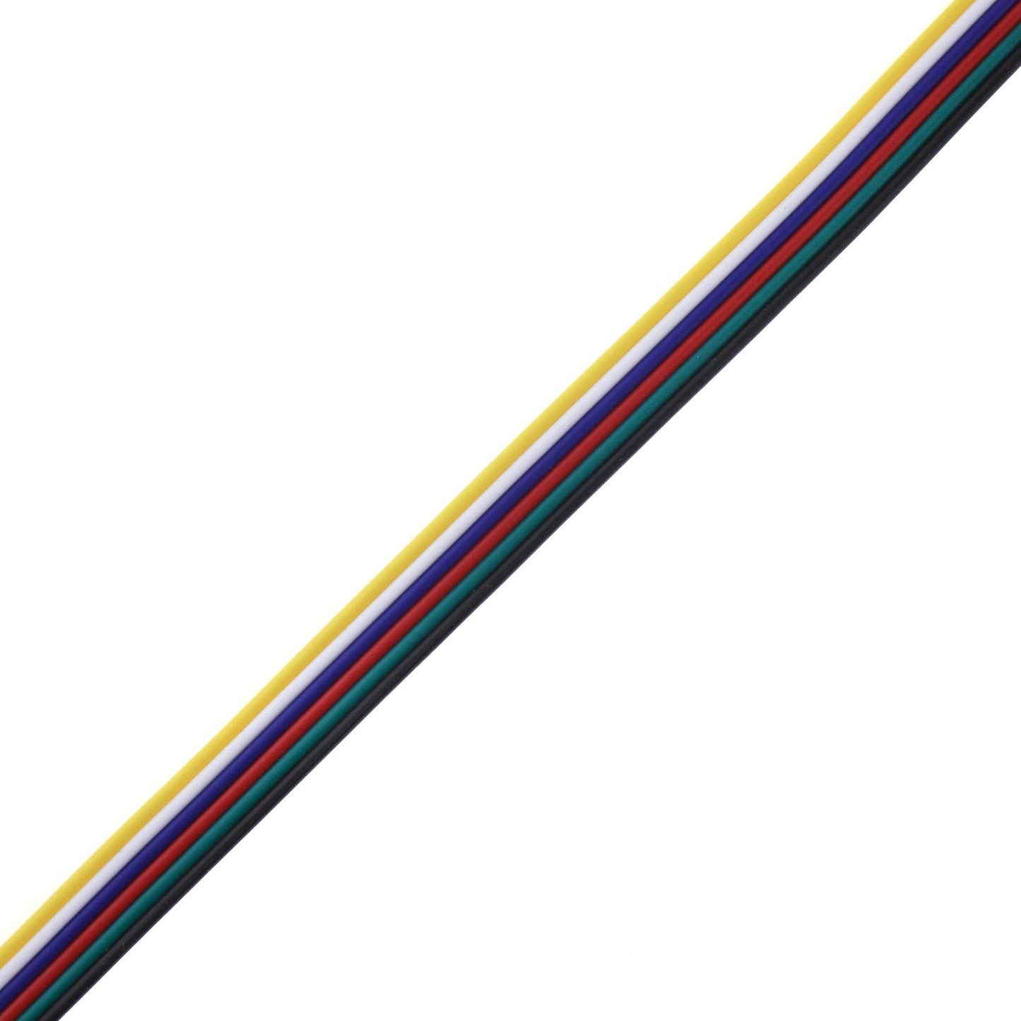 SeKi Ribbon Cable 6 pin Extension LED RGBW CCT Strip 50 m, Silver