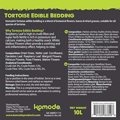 Komodo Tortoise Edible Bedding 10L, by Komodo,,,