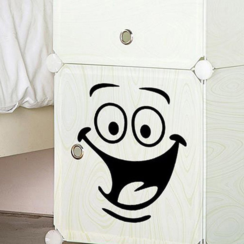 Smiley Face Toilet Sticker | Funny Cheerful Bathroom Stickers | Funny Toilet Seat Sticker