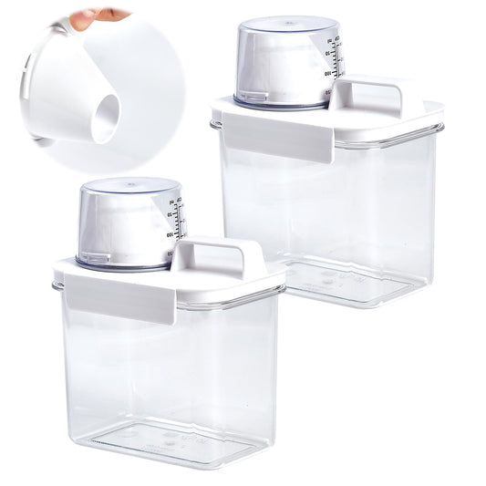 2pcs1100ML washing powder storage, laundry detergent storage,laundry detergent dispenser container