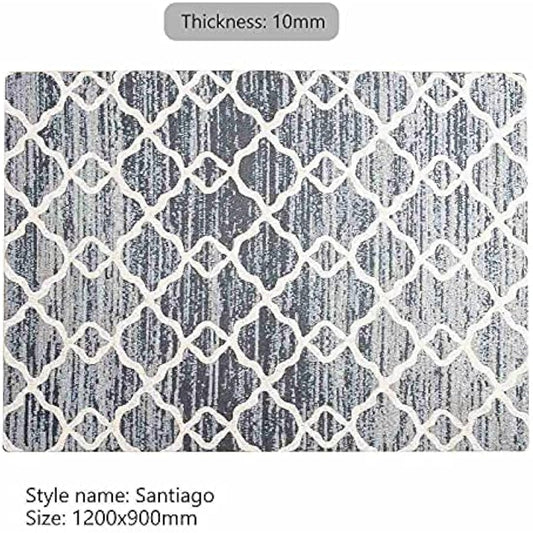 Luxury Chair Mat for Carpeted Floor,Office Chair Mat hardwood floors, 120 X 90cm Multi-Purpose Carpet Protector for Home and Office, protects floors, anti-skidding and stop noise, Santiago