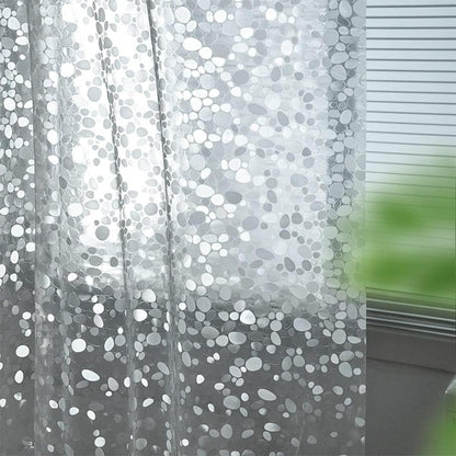 hjwanyin Shower Curtain, Long Shower Curtain Made of Mould PEVA, Stylish and Water Repellent Shower Liner for Bathroom Cobblestone, 180 * 200cm