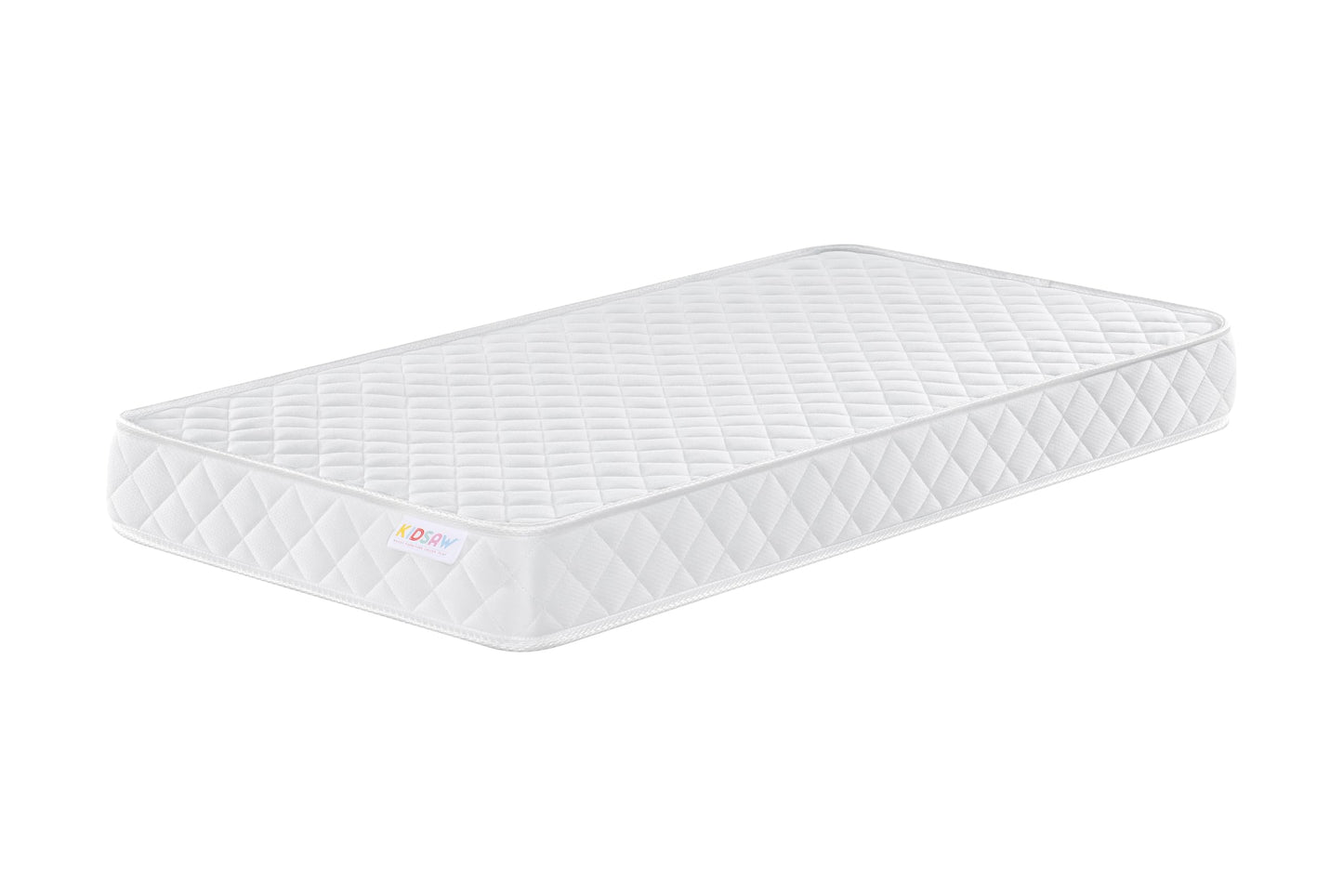 Baby Pocket Sprung Cot Bed Toddler Mattress, 140x70cm, Medium Firm, White