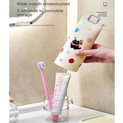 ARFUKA Portable Travel Toothbrush Holder Case Compact Toothbrush & Toothpaste Storage Container for Camping, Business Trips, School