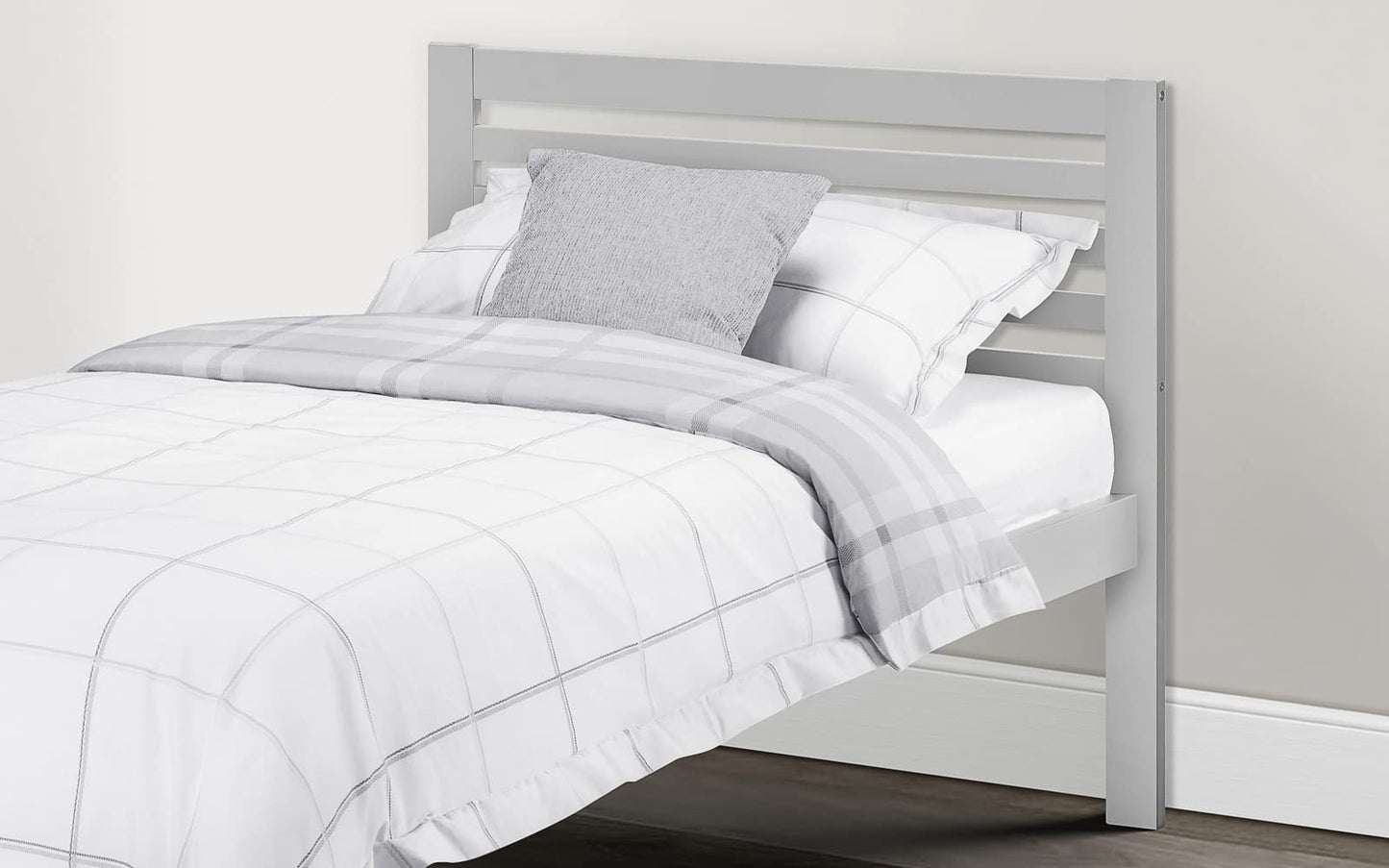 Julian Bowen Slocum Bed, Single, Light Grey - W100 x D195cm