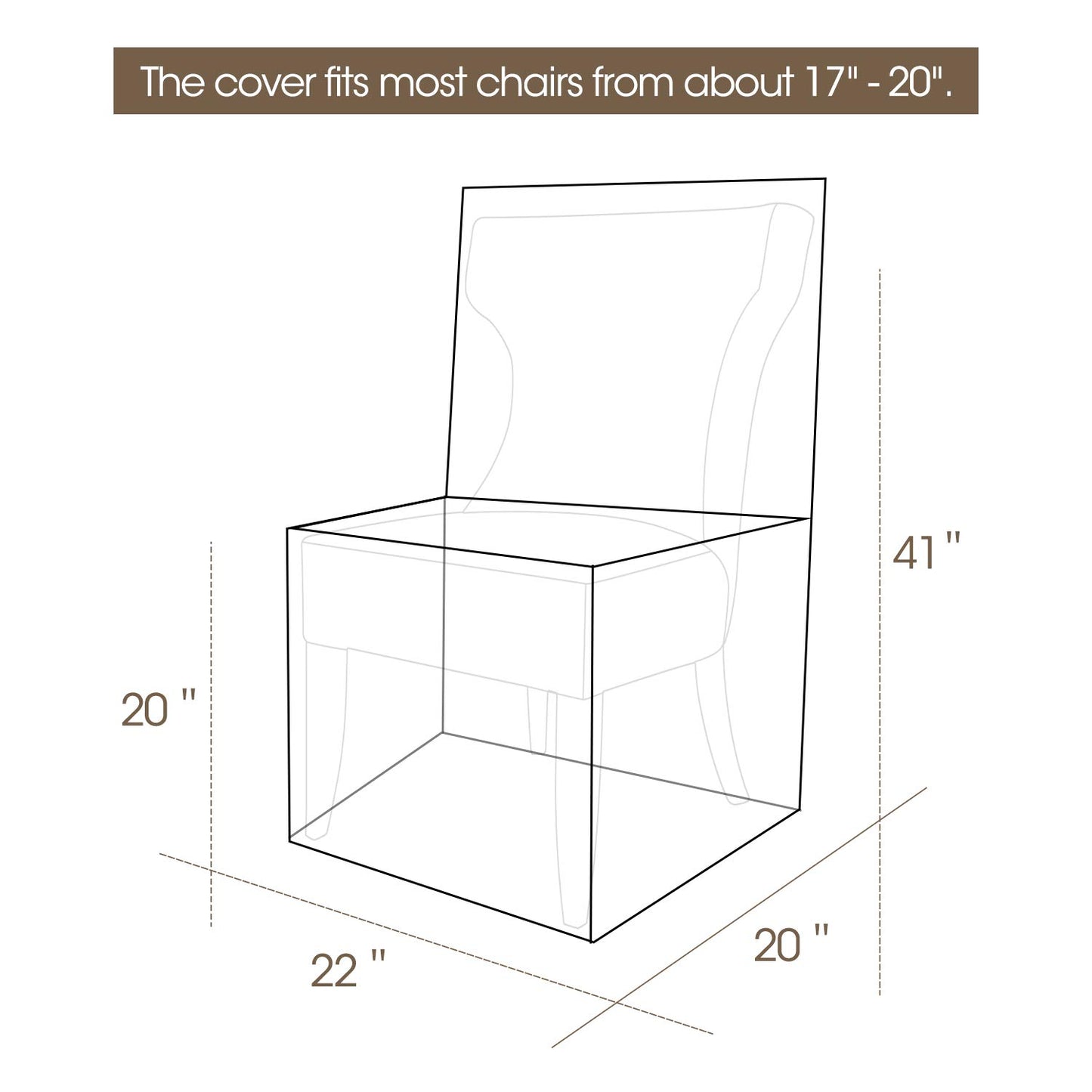 Mardili Plastic Dining Chair Protector(4 Pack)