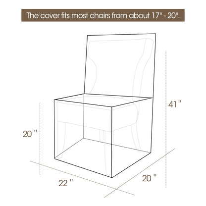 Mardili Plastic Dining Chair Protector(4 Pack)