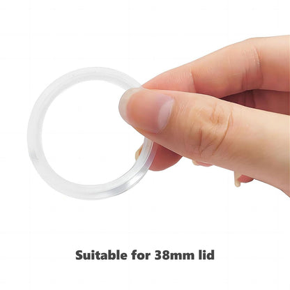 2pcs O-Rings Seal Rubber Gasket, Bathroom Sink Drain Plug Stopper Rubber Seal Ring, Sink Gaskets Bath Plug for Bathroom 31.5/38mmTransparent