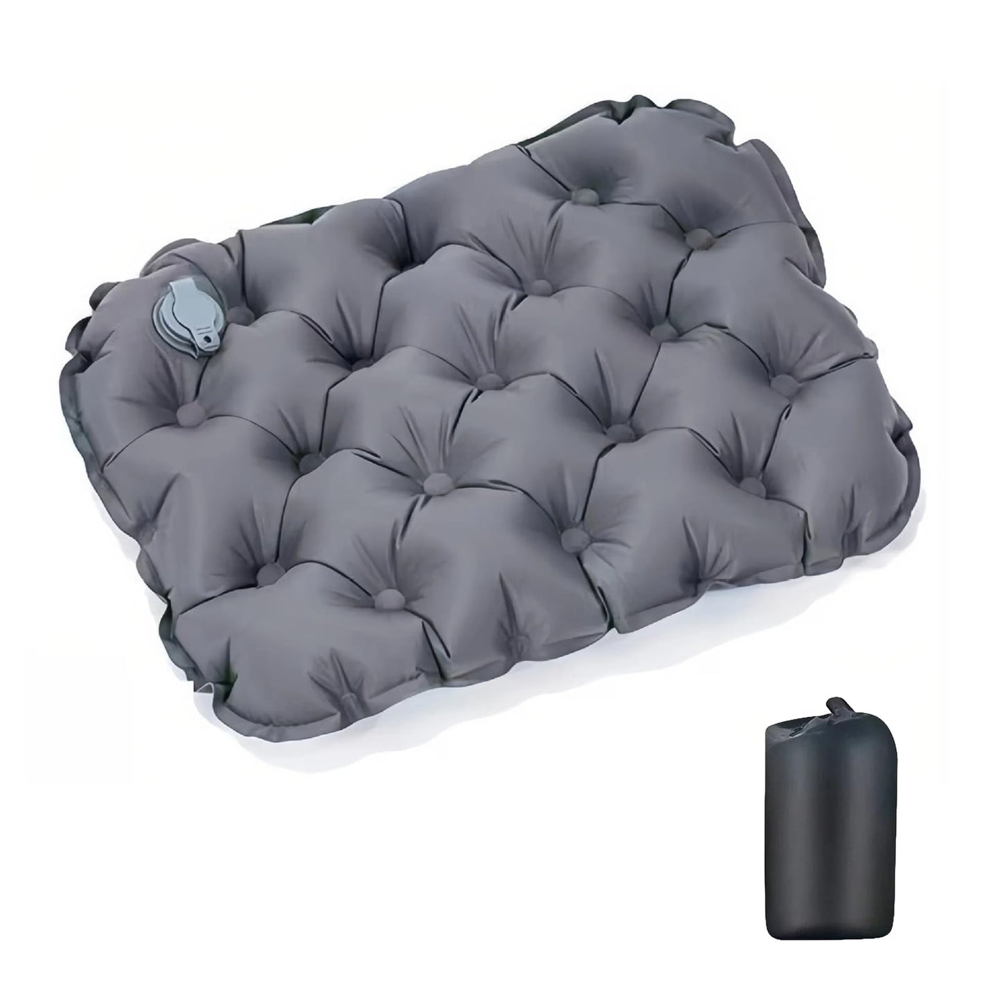 BDDZYBY Travel Cushion – Portable Air Seat Pad for Long Sitting, Camping & Stadium, Lightweight Foldable for Airplane, Car & Office