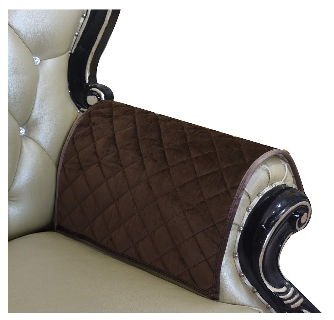 HAOMAIJIA Sofa Armrest Cover, Recliner Chair Arm Cover, Armchair Slipcover Nonslip Quilted Furniture Protector for Leather Sofa Couch