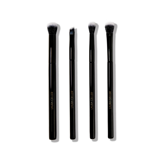 LAURA GELLER Shadow Skills 4pc Eyeshadow Professional Vegan Makeup Brush Set | Apply Eyeshadow & More