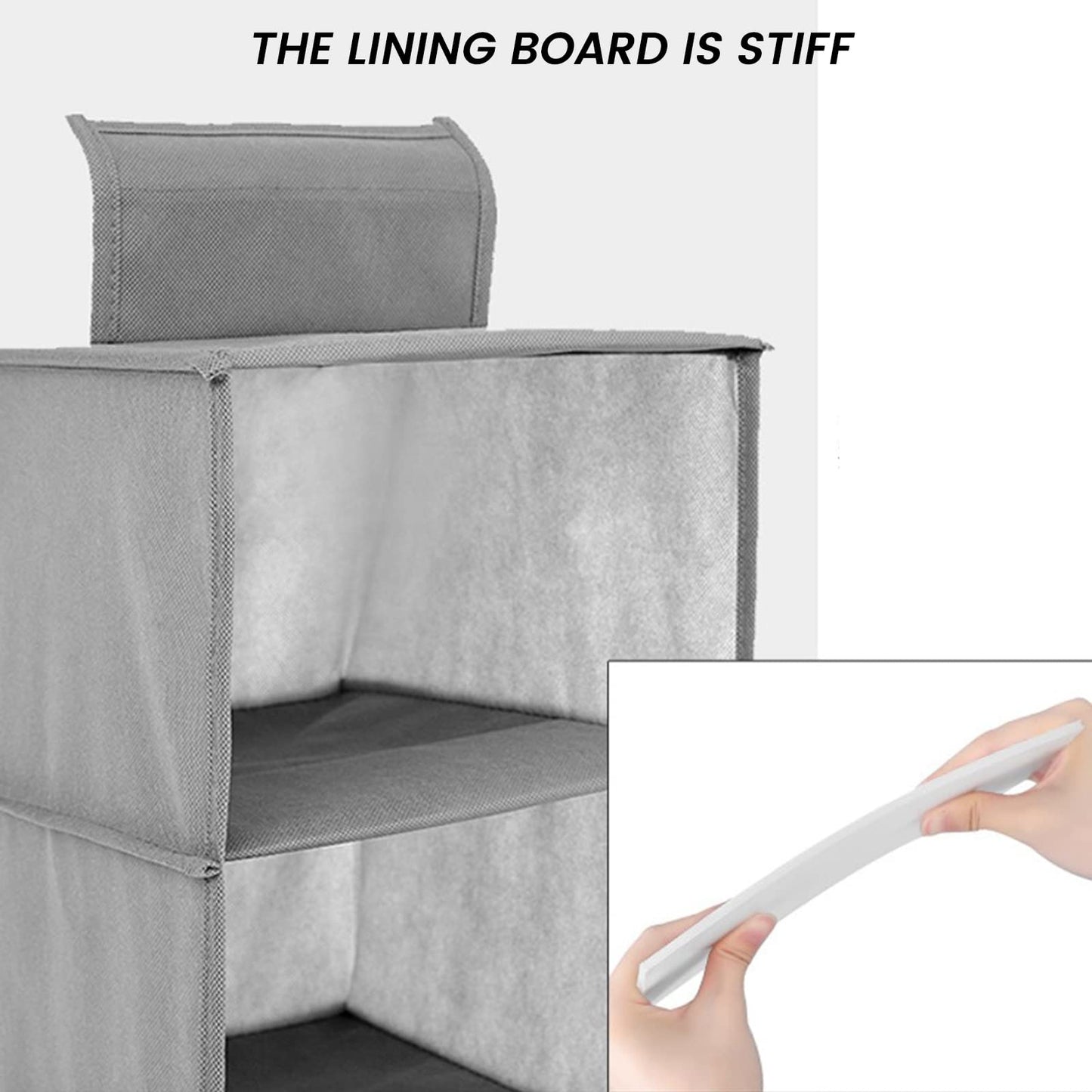 Hanging Shoe Organizer 10-Shelf Shoes Storage for Wardrobe Non-woven Collapsible Hanging Shoe Rack Slim Wardrobe Shoe Storage Organiser Foldable