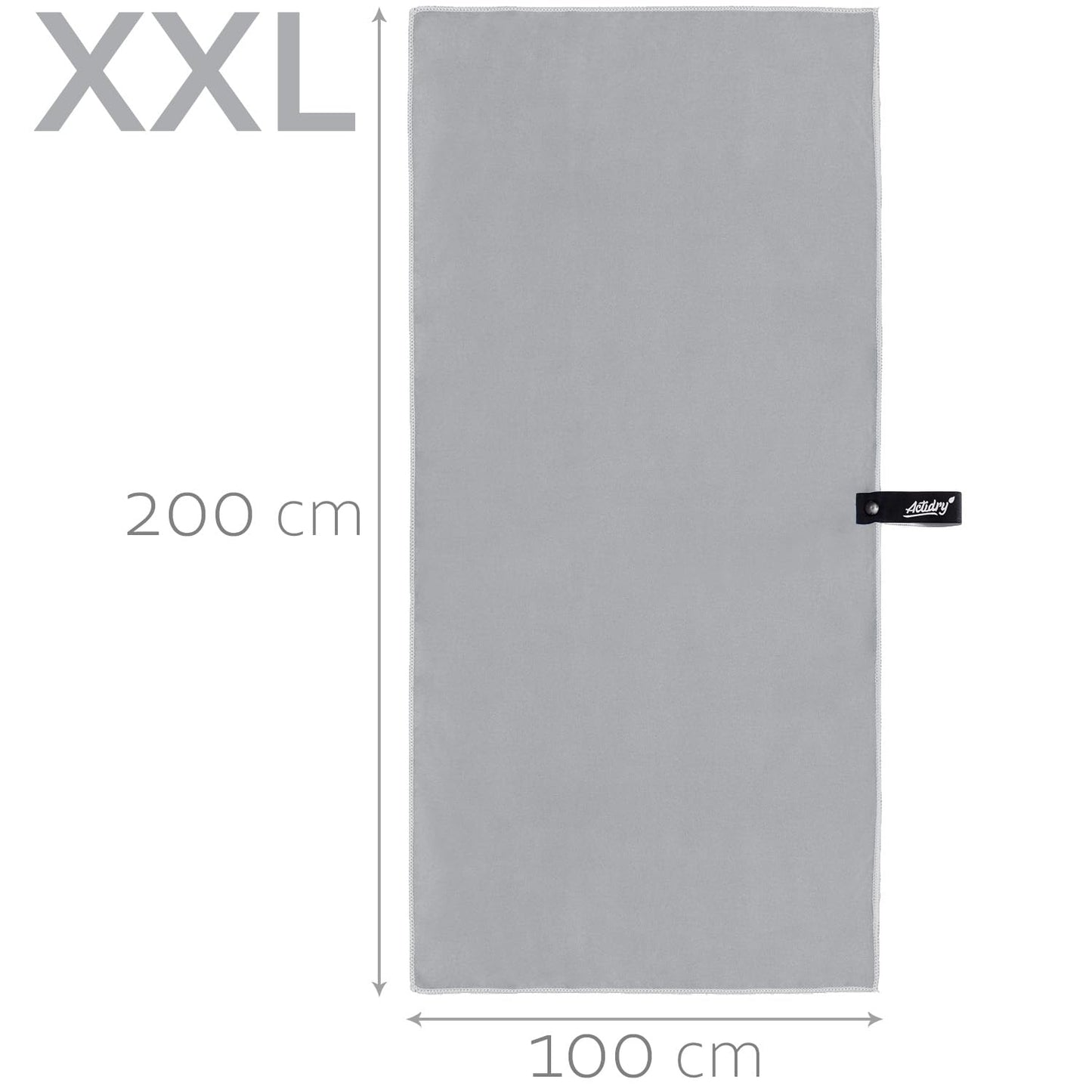 Actidry Microfiber towel - XL/L/M - 10 colors - light, quick-drying, highly absorbent - beach, bath, sauna, swimming towels, extra large