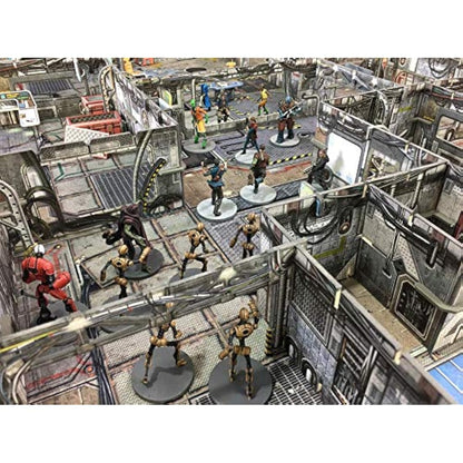 Battle Systems BSGCSC001 Core Space Starter Set - 20 x 28mm Miniatures - Board Game - Neoprene Gaming Mat - Modular 3D Terrain