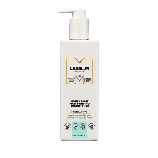 LABEL.M Honey & Oat Moisturising Conditioner 300ml ? With Recyclable Pump