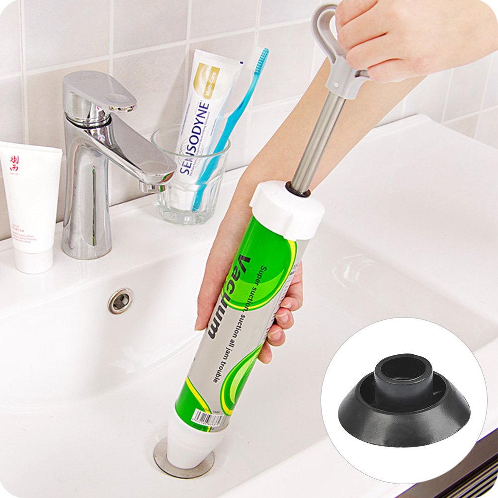 TIMESETL Toilet Plunger, Plunger Sink Unblocker, Sink Plungers for Unblocking, Plunger Toilet Unblocker, Powerful Sink Plunger
