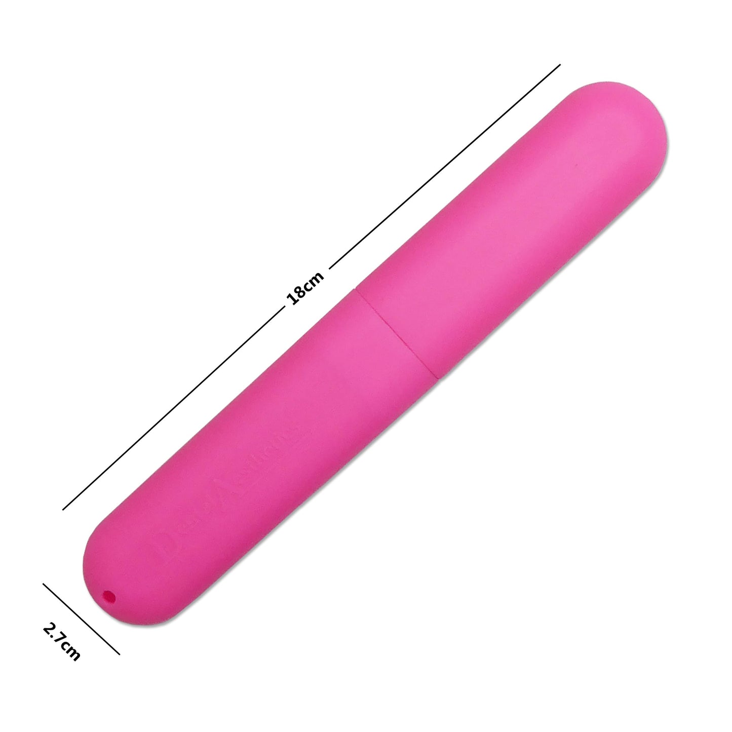 Childrens Toothbrush Case x 1 ~ Holder, Holidays, Travel Storage (Pink)