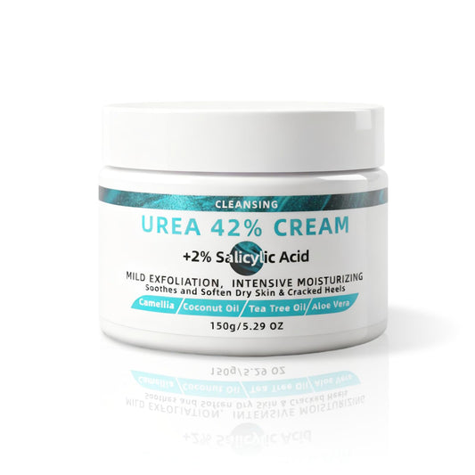 Urea 42% Foot & Heel Cream with 2% Salicylic Acid ? Exfoliating & Moisturizing Formula for Deep Moisturizing, Callus Remover Nourishes Soften, Foot