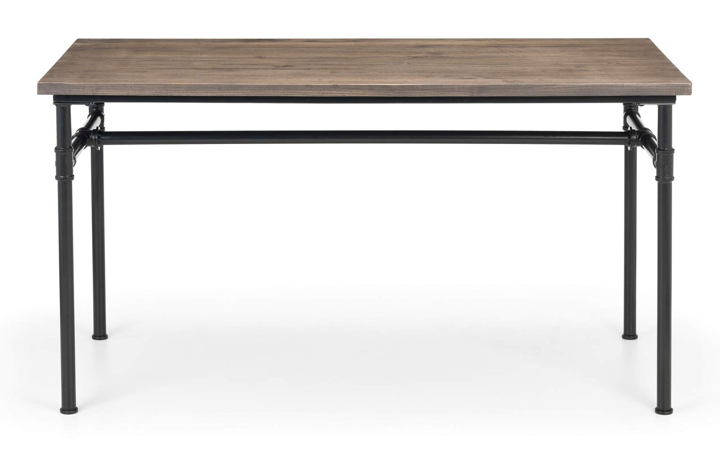 Julian Bowen Carnegie Dining Table for 4, Mocha Elm - H75 x W140 x D70cm