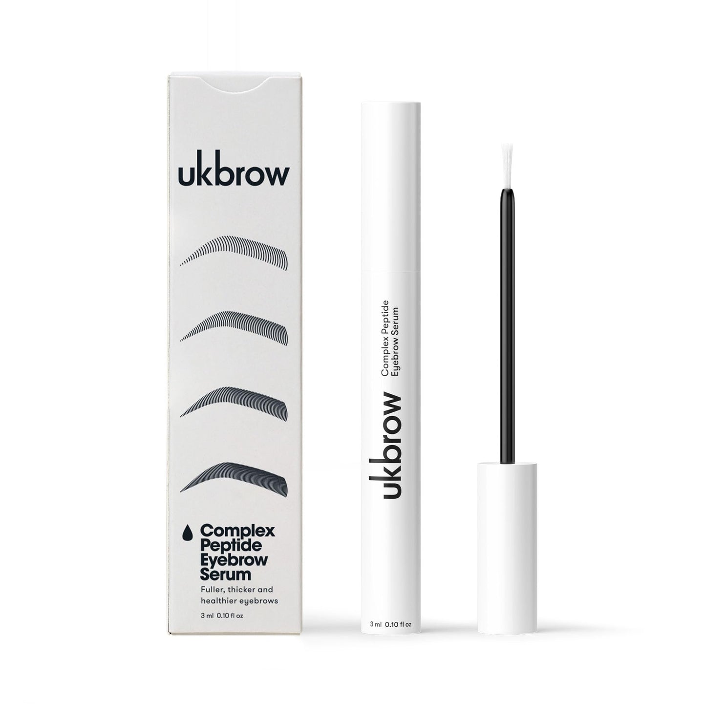 UKLASH | Complex Peptide Eyebrow Serum | UKBROW Peptide Brow Serum - Pea Peptides, Hexapeptide-8, and Copper Tripeptide Stimulate Growth From the