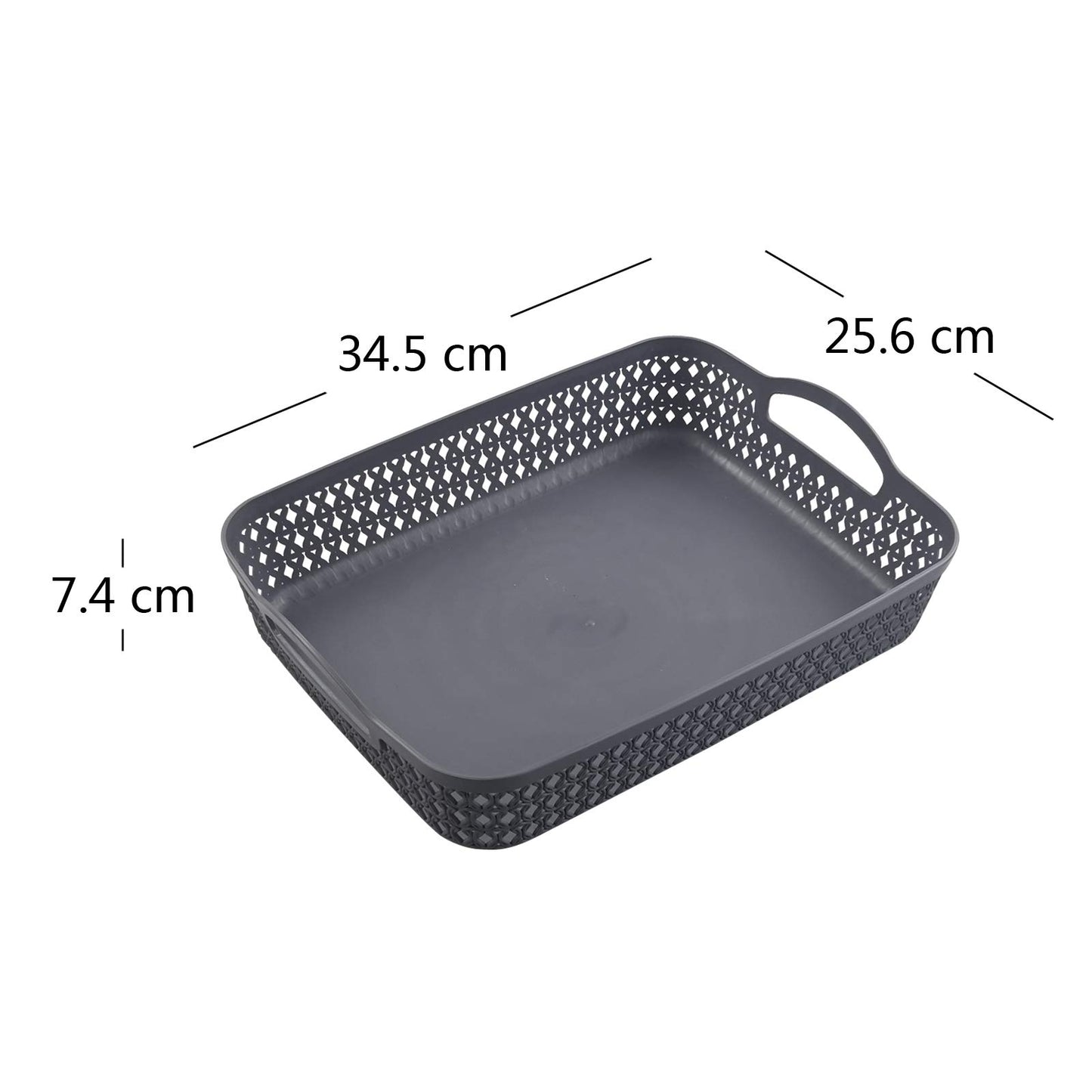Leendines A4 Paper Trays, Plastic Storage Basket Trays Set of 6
