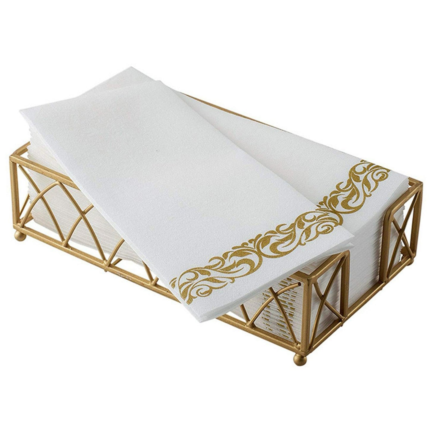 50 Disposable Guest Towels Dinner Napkin,Table Napkins Soft and Absorbent Linen-Feel Paper Hand Towels Bathroom Hand Napkins for Kitchen, Parties