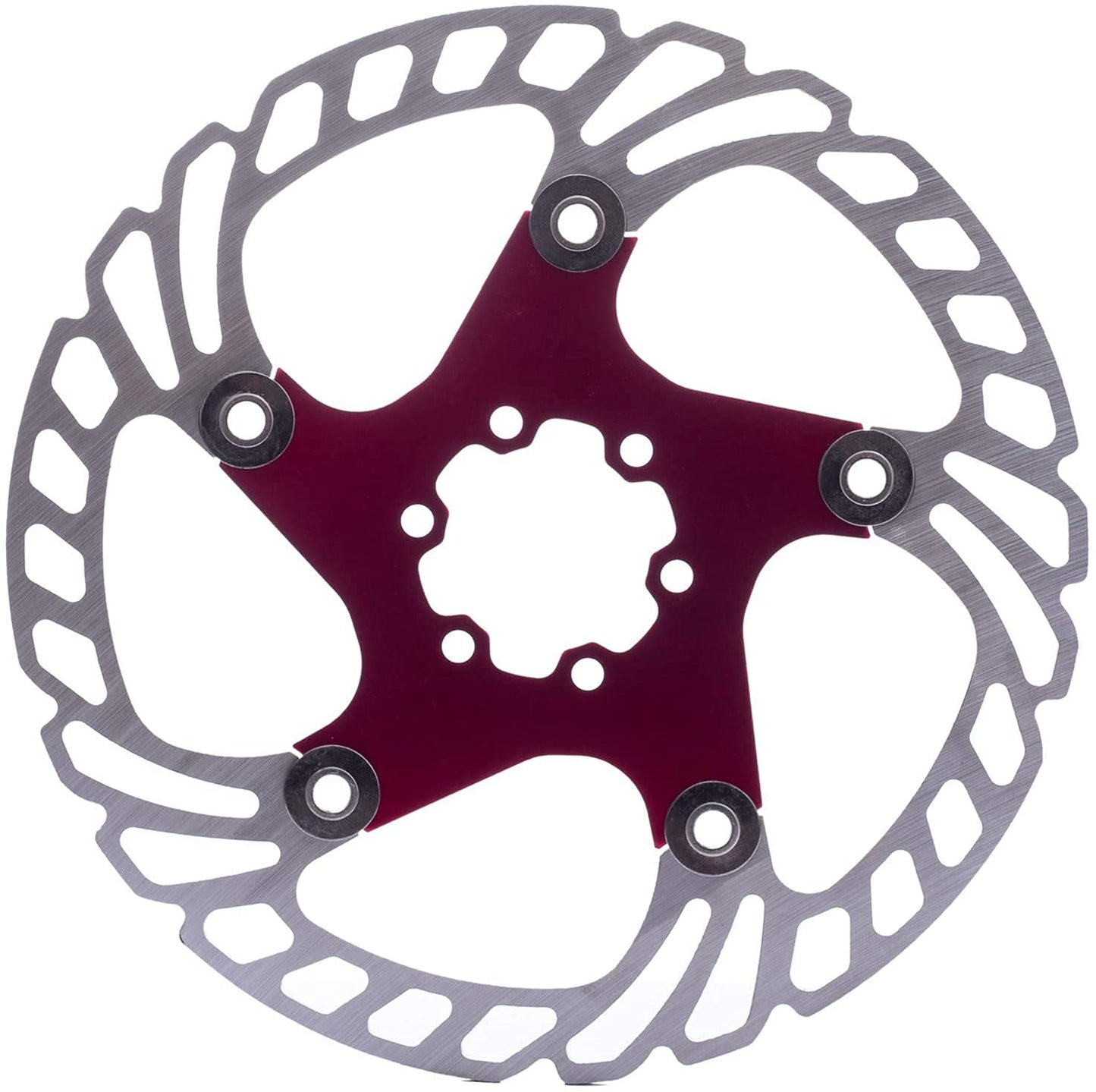 YBEKI Bike Disc Brake Rotor 140mm 160mm 180mm 203mm Heat Dissipation disc Brake Rotor with 6 Bolts for Road Bike Mountain Bike MTB BMX Stainless Steel