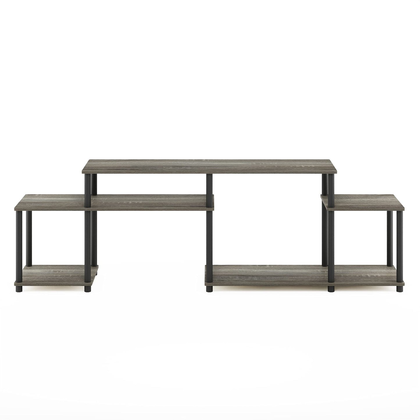 Furinno TURN-N-TUBE TV Stand, Handle Entertainment Center, TV Console for TV up to 55 Inch, for Living Room, Bedroom, French Oak
