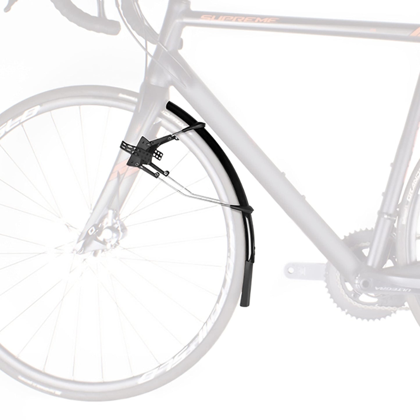 SKS GERMANY RACEBLADE PRO XL mudguard set, ideal for road bikes (super-light bike accessory with extra-long spoiler, quick-release fastening, incl.