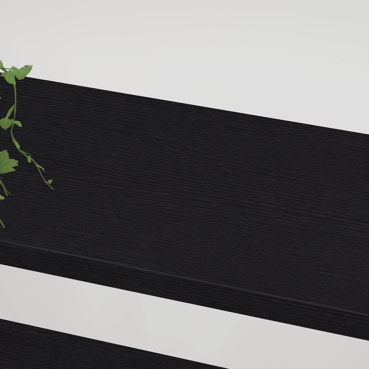 HSH 5 Tier BookShelf Farmhouse Storage Bookcases Modern Shelf Black Oak