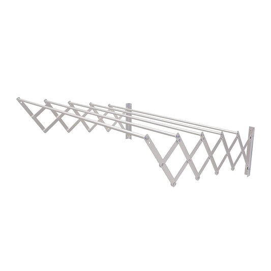 Amig - Wall Mounted Clothes Airer 90cm | 90 x 14 x 3 cm | for The Wall or Under The Window | Suitable for Hanging All Types of Clothes | Ideal for