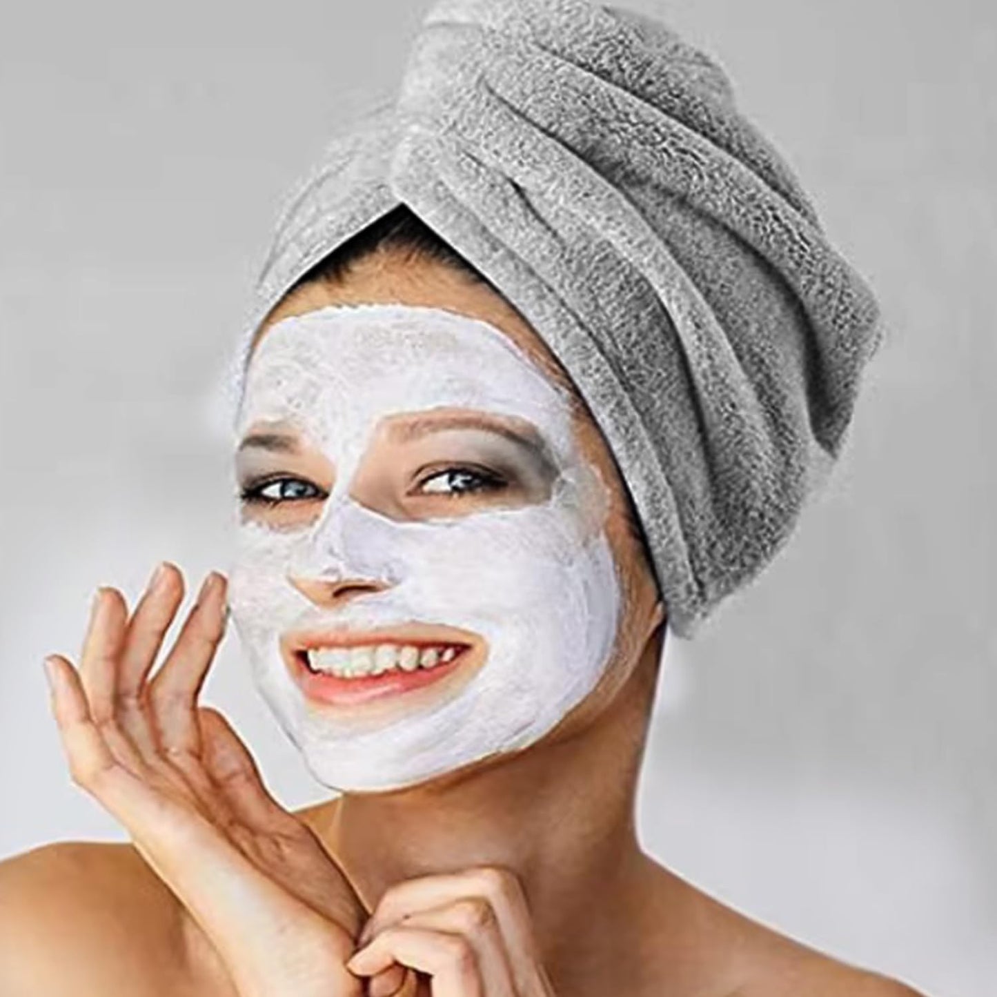 Arcjunys Microfibre Hair Towel Wrap Hair Wrap Towel Quick Dry Hair Turban Towel Hair Turbans for Wet Hair Microfibre Hair Towel Wrap Hair Towels with