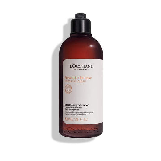 L'OCCITANE Intensive Repair Shampoo 300ml | Silicone Free Haircare | Vegan & 99% Readily Biodegradable | Luxury & Clean Beauty Haircare for All Hair